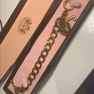 Juicy couture gold charm bracelet